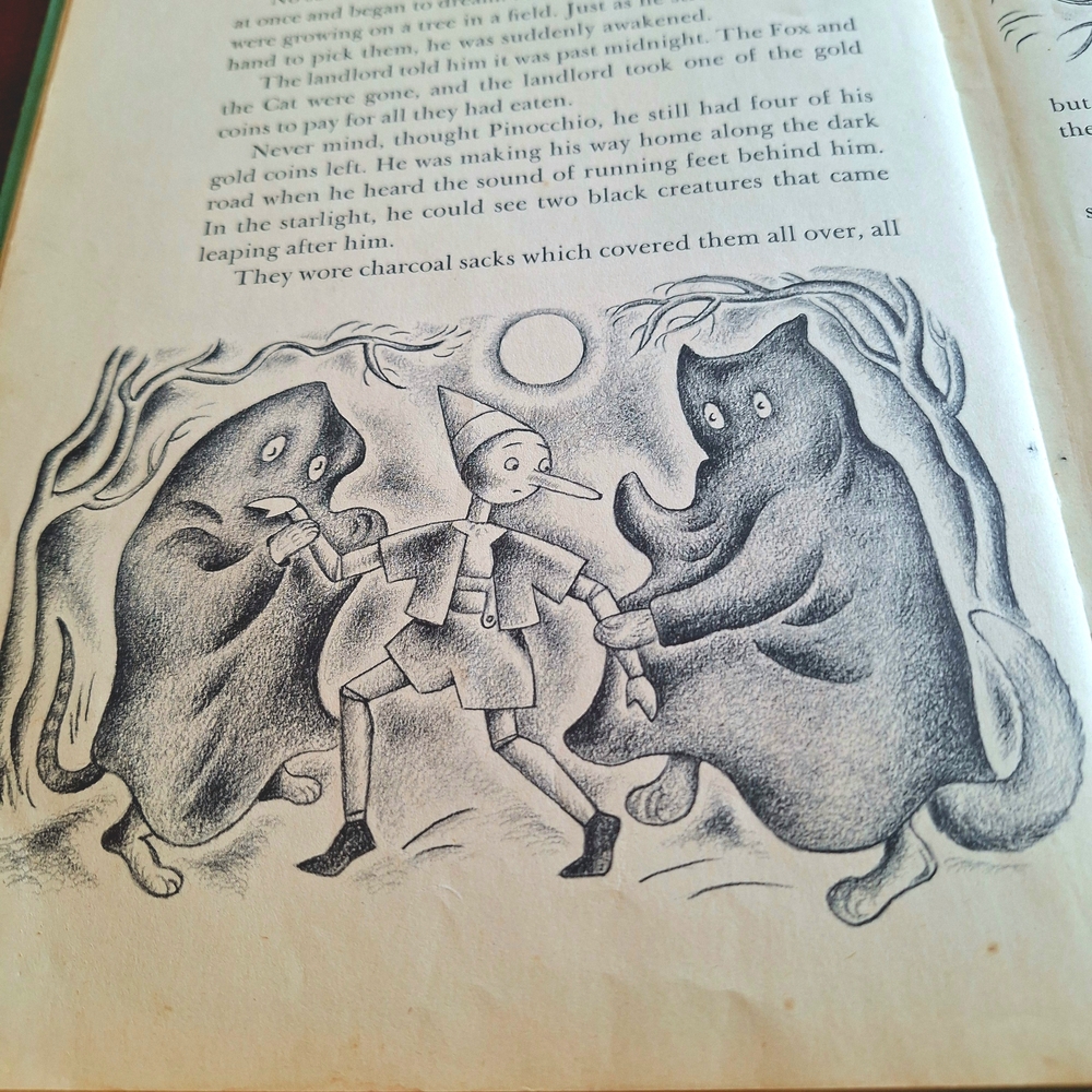 Pinocchio Illustrated Antique 1946 Book by Lois Lenski - Picture 9 of 13